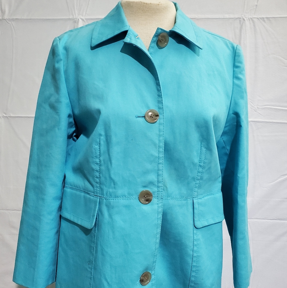 Ann Taylor Large Spring Coat Petite - Picture 4 of 12